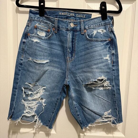 American Eagle baggy bermuda shorts low rise size 00 - Picture 1 of 4